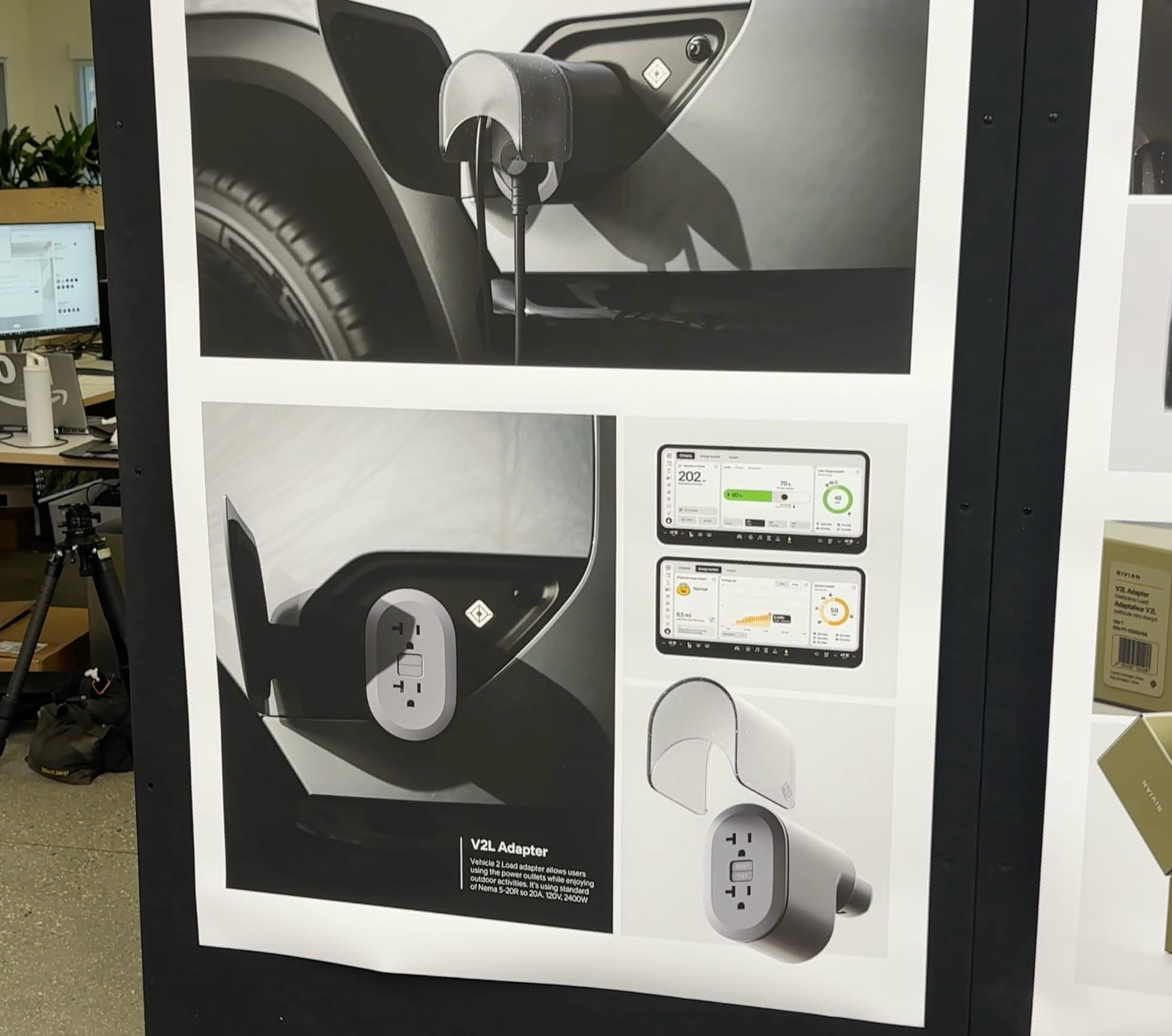 V2L poster at Rivian for the R2 for an adapter claiming 2,400W